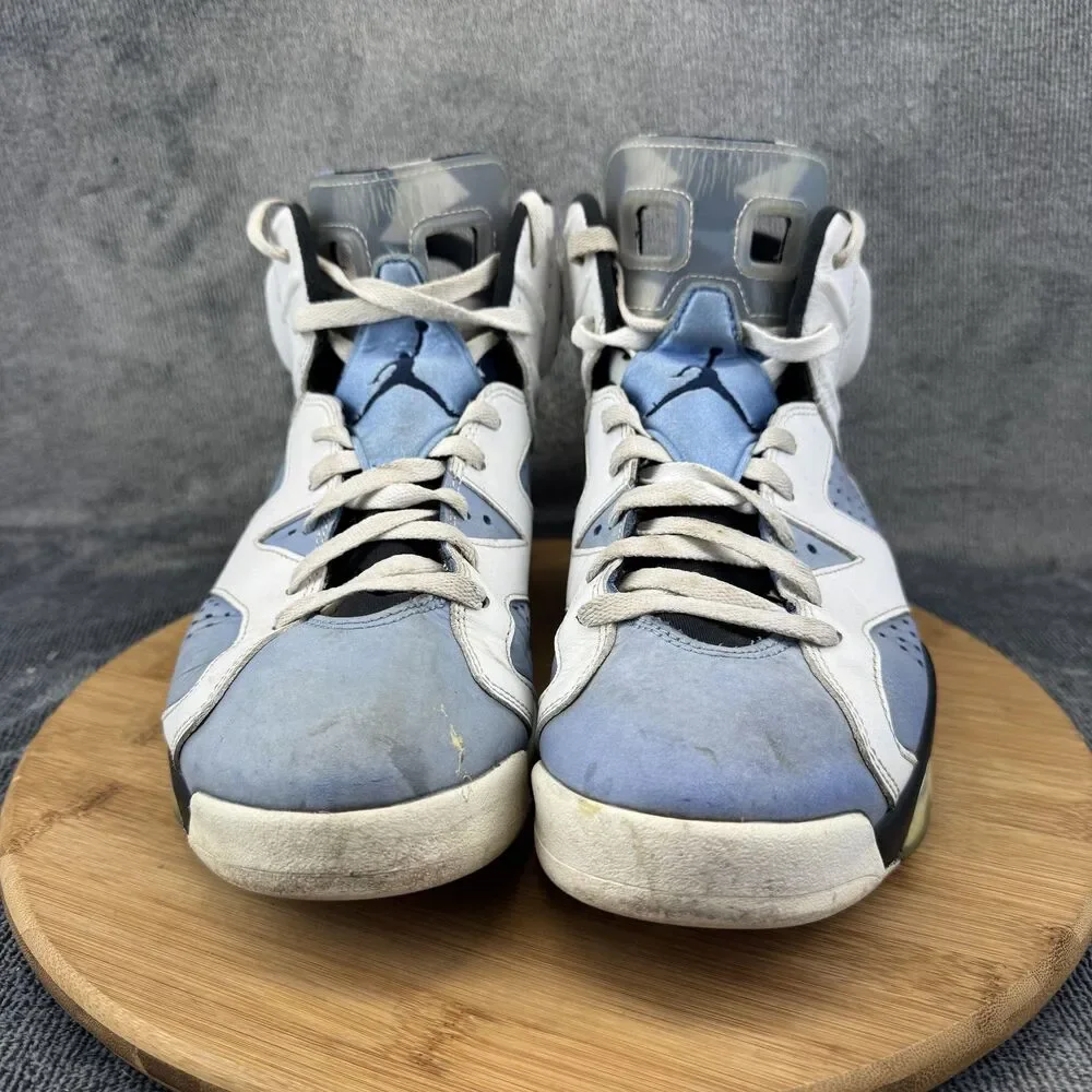 Nike Air Jordan 6 Shoes Mens Size 10.5 White University Blue CT8529-410